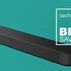 Prime Day soundbar deals banner on blue