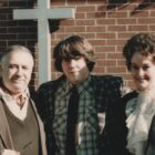 Ed and Lorraine Warren with David Glatzel in The Devil on Trial