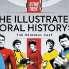 the cast of the original star trek on the cover of a book