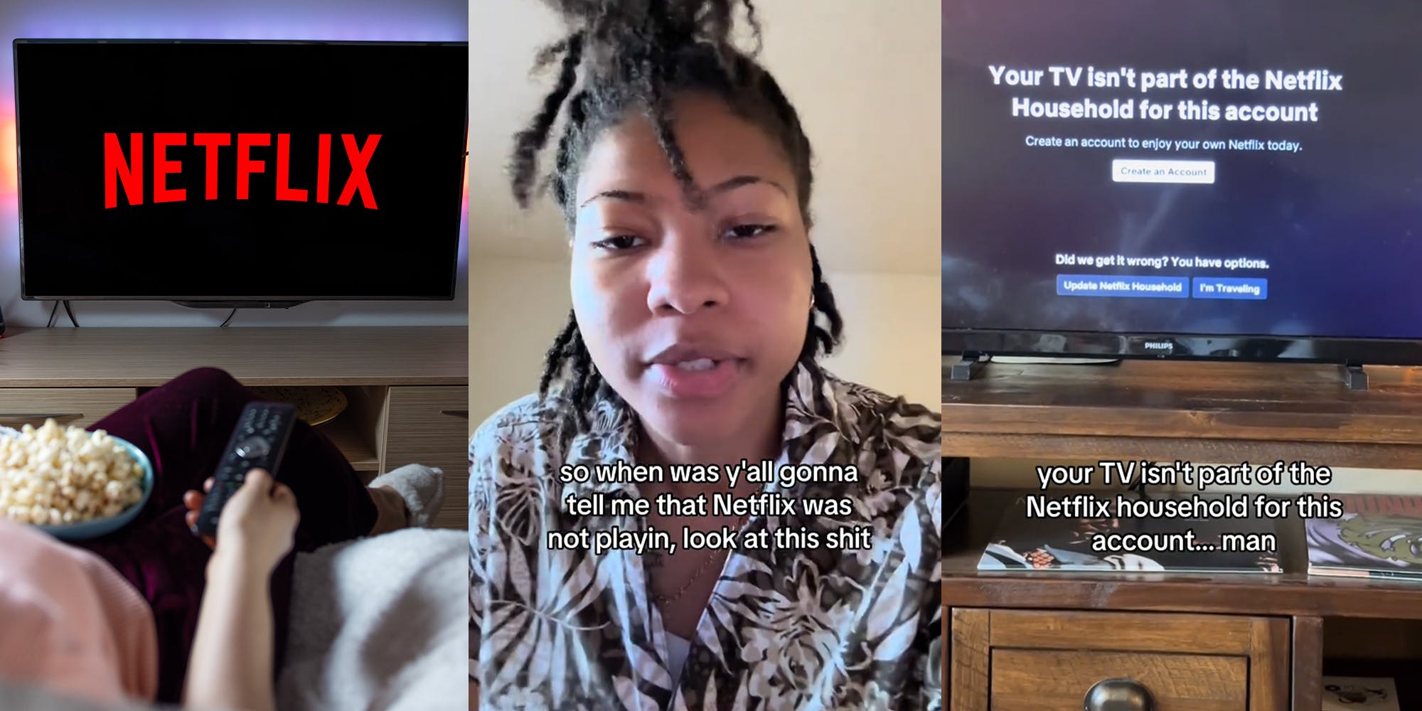 Mécontentement d’un utilisateur Netflix à propos des méthodes anti-partage de mots de passe de l’application.