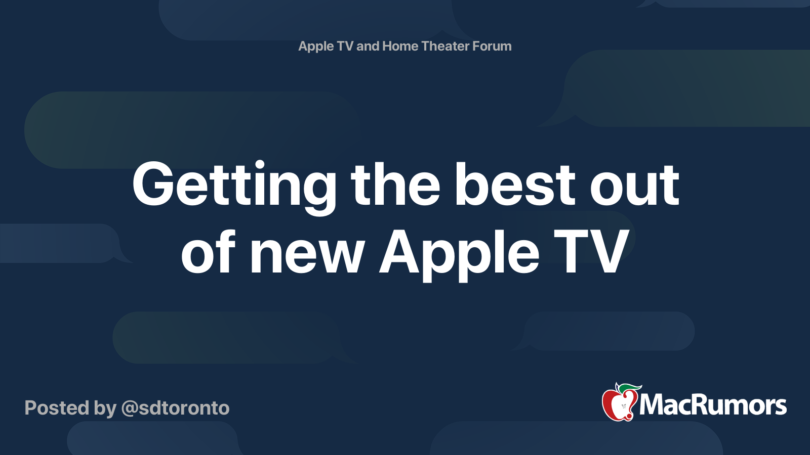 Obtenez le meilleur du nouveau Apple TV