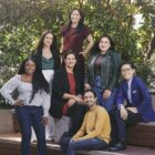Camille D'Elia, Daniela Labi, Edith Rodriguez, India Gurley, Kahlil Maskati, Lizzie Perrin and Teresa Tuan, the seven participants in the 2022-23 Paramount Writers Mentoring Program. Photo: Diana King/CBS ©2022 CBS Broadcasting, Inc. All Rights Reserved.