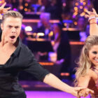 Derek Hough and Shawn Johnson on 