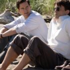 (L-R): Matt Bomer as Hawkins "Hawk" Fuller and Jonathan Bailey as Tim in FELLOW TRAVELERS, "Hit Me.” Photo Credit: Ben Mark Holzberg/SHOWTIME.