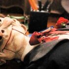 Slappy the Living Doll in the Disney+ Goosebumps show staring eerily