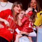 Taylor Swift and Brittany Mahomes Share Touchdown Handshake