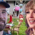Taylor Swift & Travis Kelce Skeleton Decorations Dominate Halloween