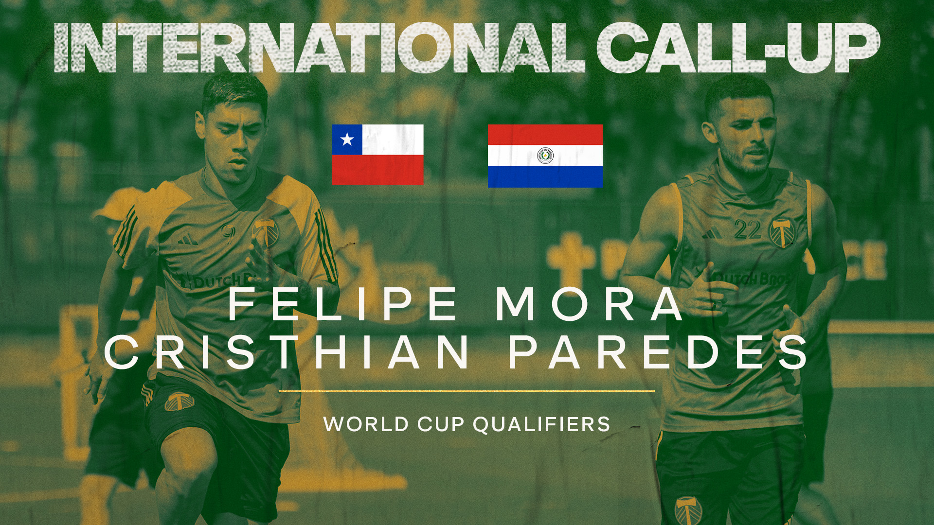 Timbers Felipe Mora et Cristhian Paredes convoqués pour le devoir international en octobre