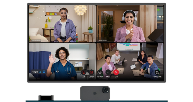 Webex de Cisco sur Apple TV 4K et Apple Watch