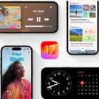 A grid of iPhones running iOS 17