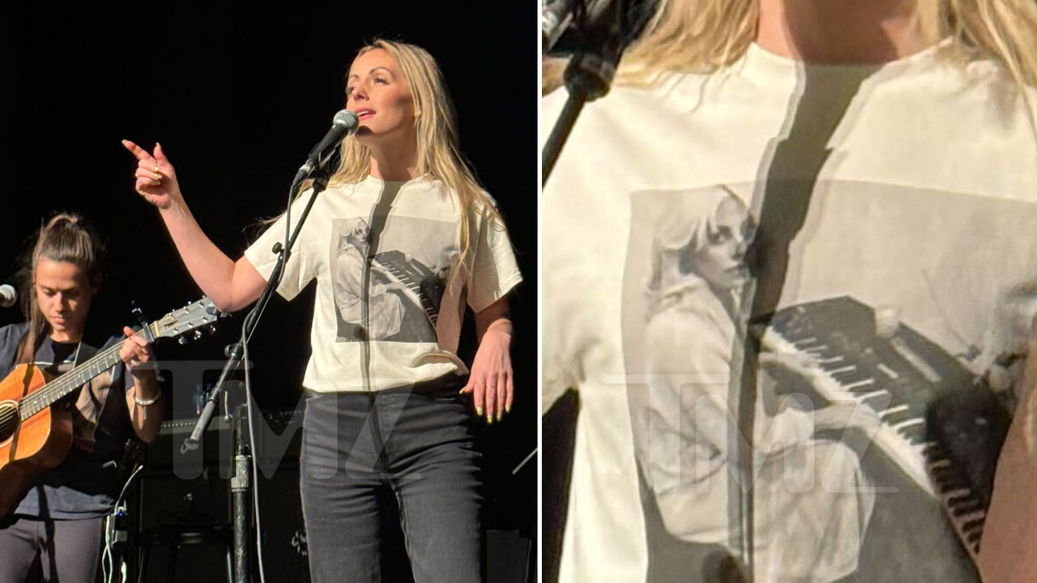 Carly Waddell porte un T-shirt de Lady Gaga sur scène après l’avoir critiquée