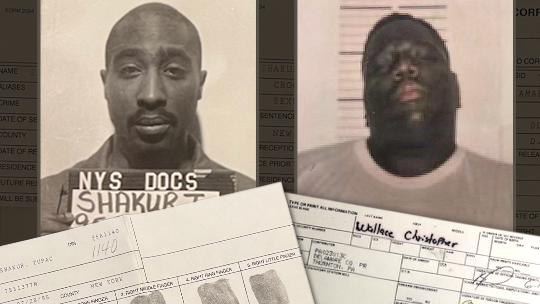 Cartes d’empreintes digitales signées de Tupac et Biggie à vendre
