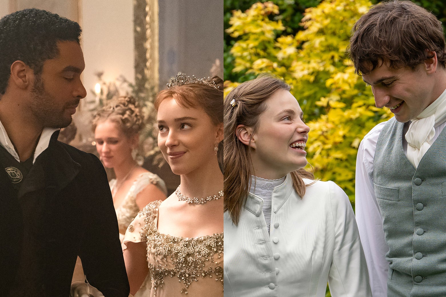 Comparaison scientifique de Bridgerton sur Netflix