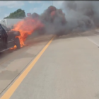 Video shows crash after chase for suspect of Chicago area murder