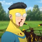 Mark Grayson with a bloody nose in Invincible.