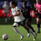 An NWSL game between Portland Thorns FC and Angel City FC. 