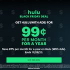 Hulu Black Friday deal