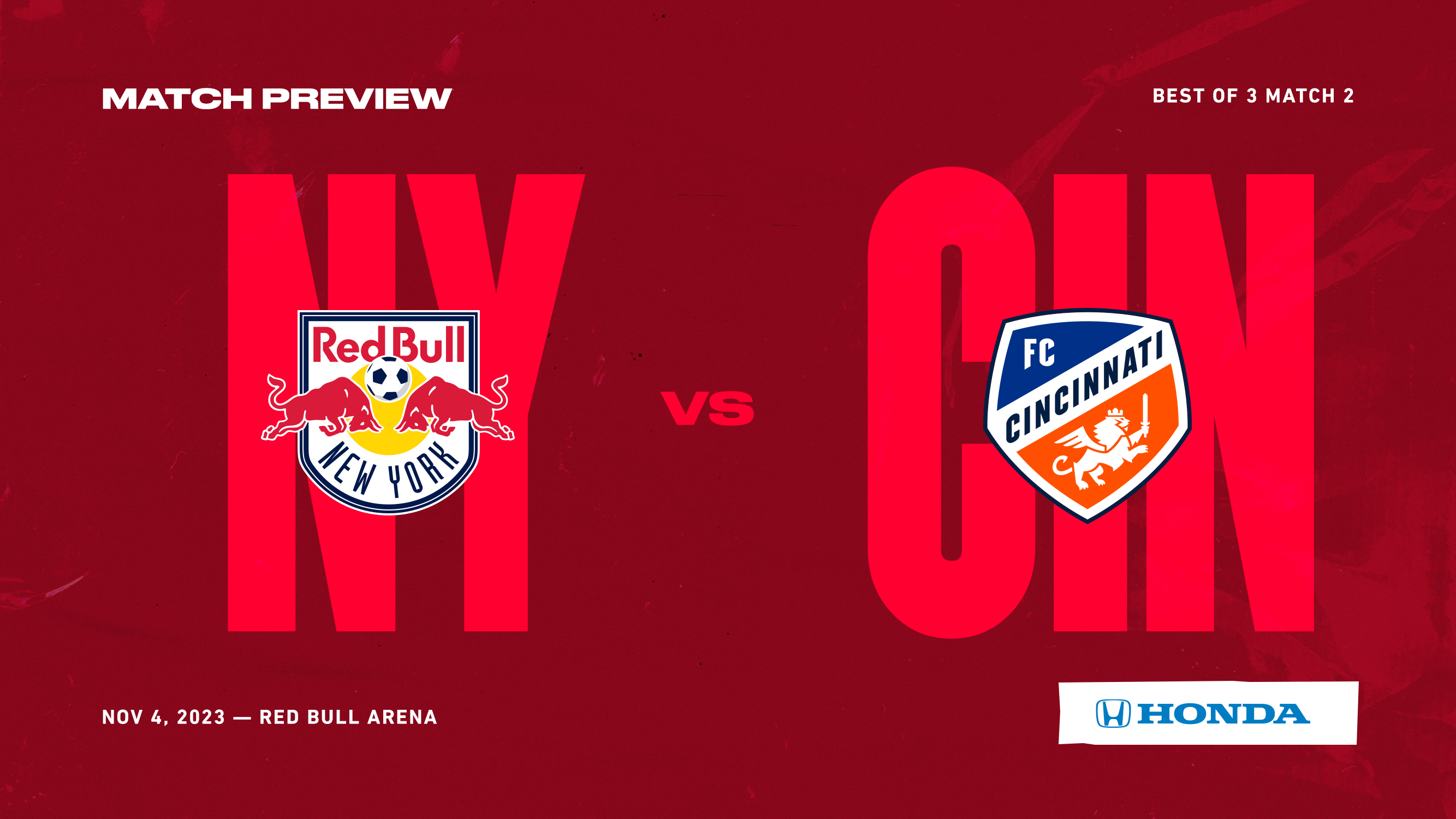 FC Cincinnati défie New York au Red Bull Arena pour le match 2 de la série Round One samedi soir.