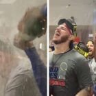 Texas Rangers Blare Creed, Suck Down Booze To Celebrate World Series Win