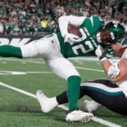 Philadelphia Eagles at New York Jets on Oct. 18, 2023