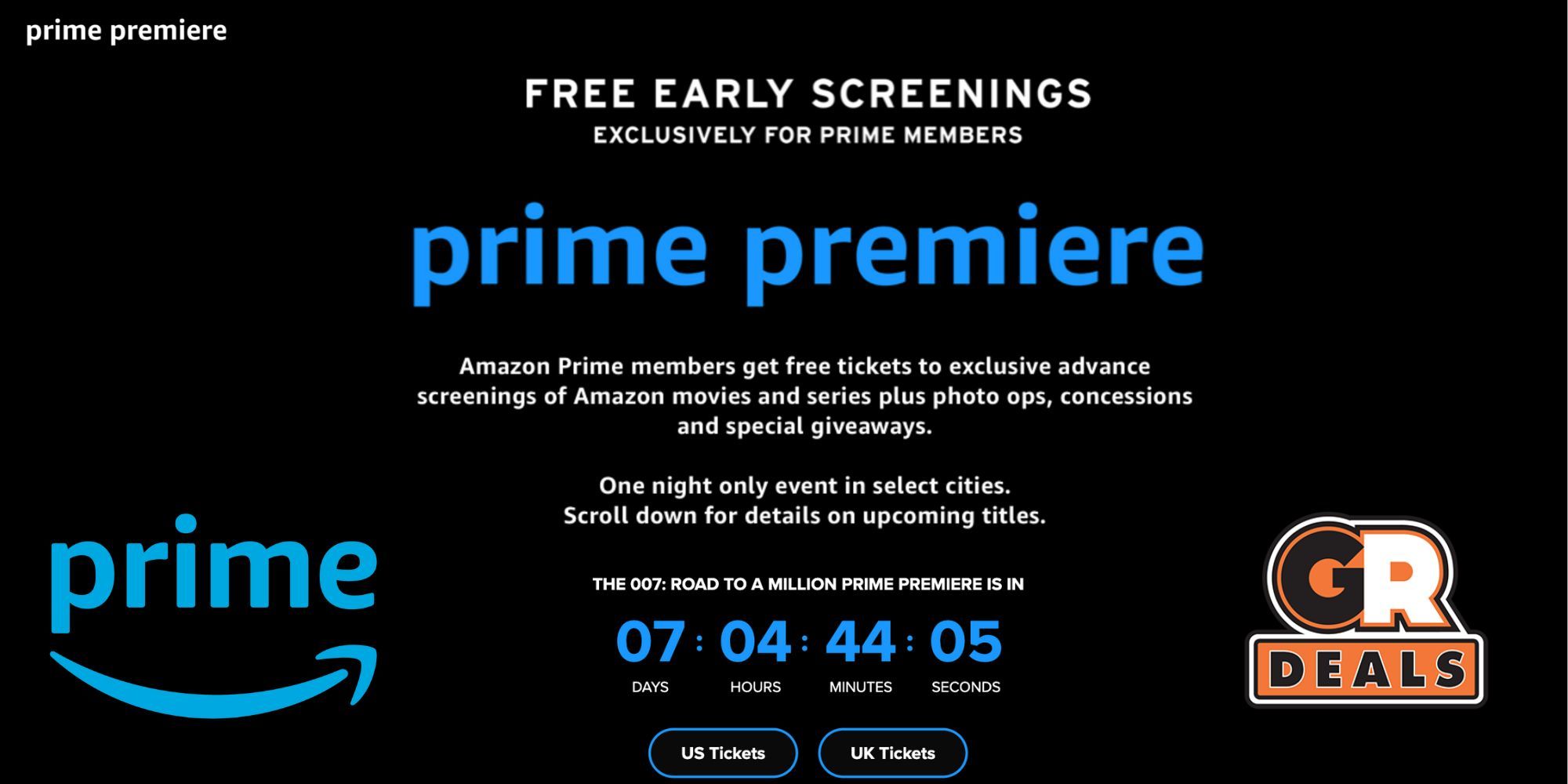 Membres d’Amazon Prime : Obtenez maintenant des places gratuites pour avant-premières de films et plus encore