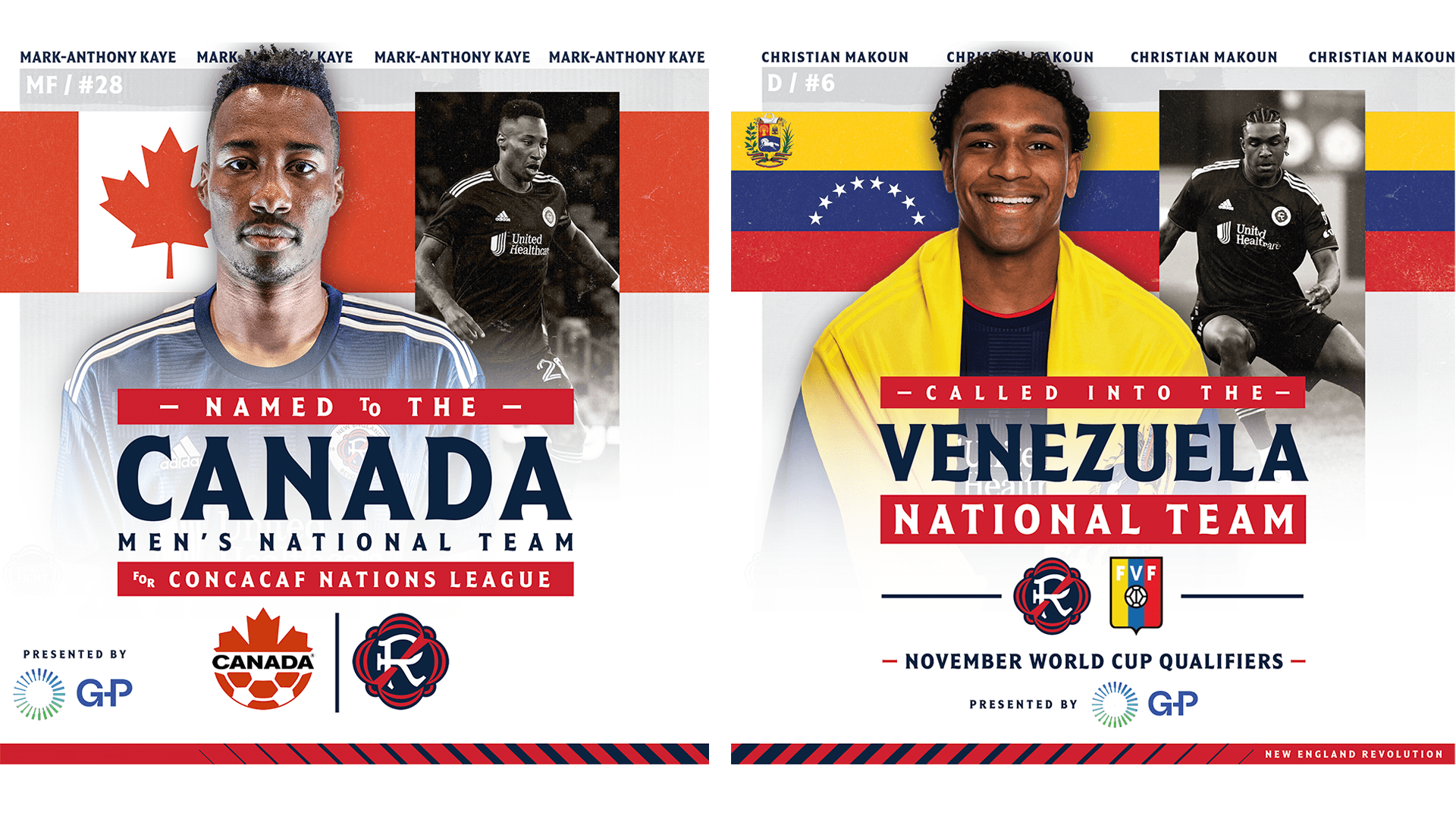 Milieux de terrain Revs Mark-Anthony Kaye et Christian Makoun appelés en équipe nationale