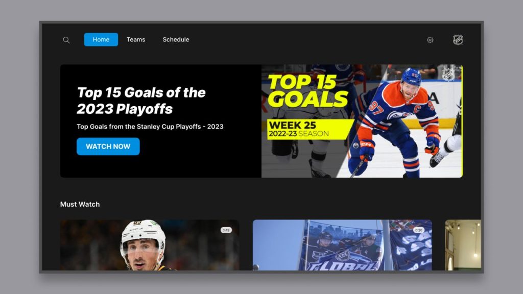 Mises à jour des applications TV NHL avec le partenariat ViewLift