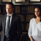 Patrick J. Adams and Meghan Markle in Suits
