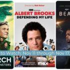 What to Watch November 11, 2023