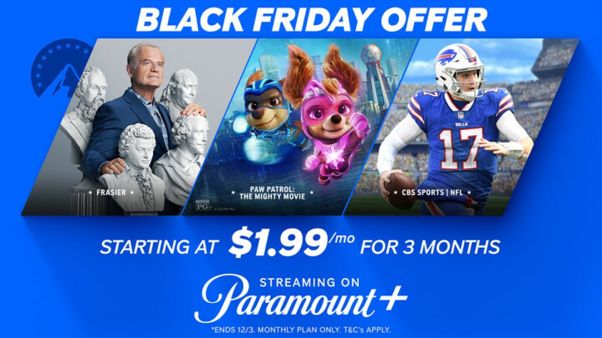 Offre Black Friday Paramount+ : $2 par mois