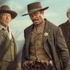 Dennis Quaid (L) David Oyelowo (C) and Donald Sutherland (R) in Lawmen: Bass Reeves 