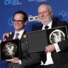 Andy Fisher (L) and James Burrows, directors of “Live in Front of a Studio Audience Norman Lear