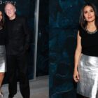 Salma Hayek Takes on Metallic Trend at Frequency Opening Reception – WWD