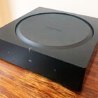 Sonos Amp on a wooden surface