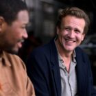 (L to R) Luke Tennie as Sean and Jason Segel as Jimmy in Shrinking on Apple TV Plus