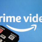Amazon Prime Video logo on television