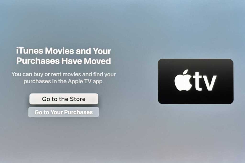 Adieu aux applications iTunes Movies & TV Shows sur Apple TV