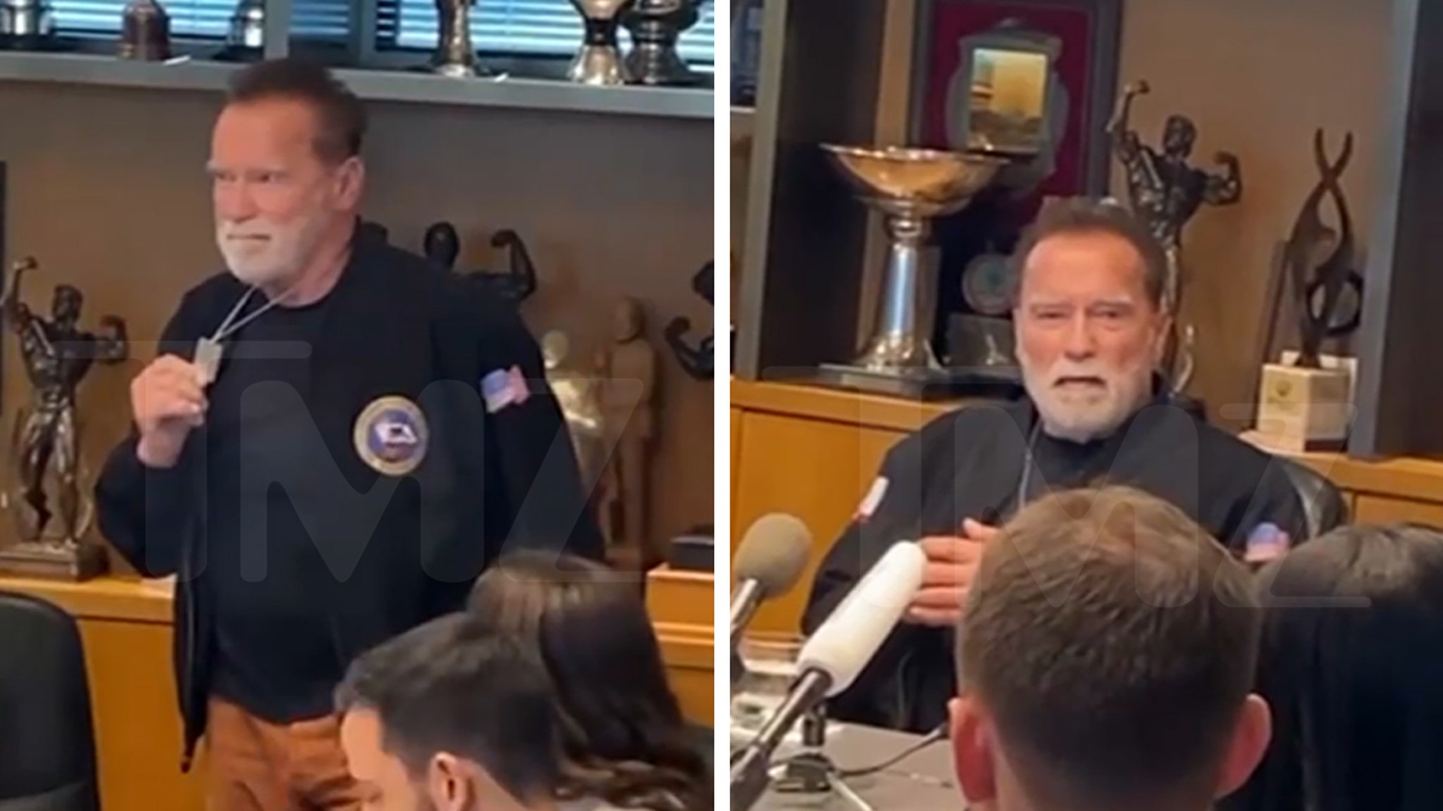 Arnold Schwarzenegger rencontre les survivants de l’attaque du Hamas en Israël le 7 octobre