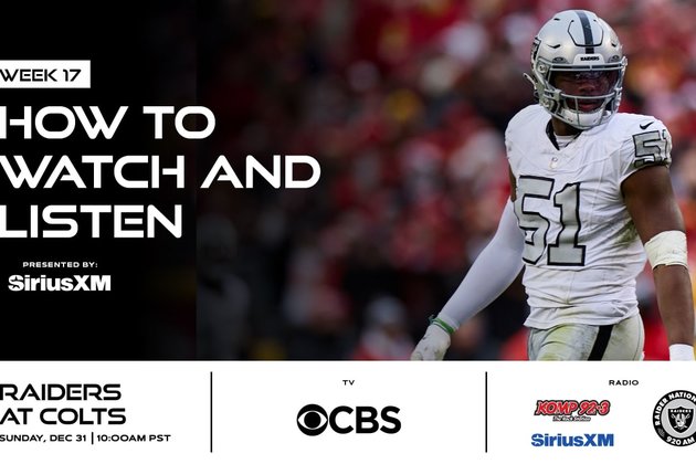 Comment regarder, écouter et diffuser en direct Raiders contre Colts