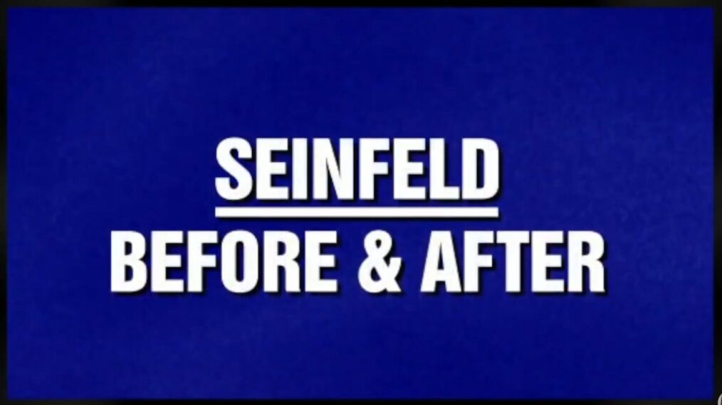 Débat chez les fans de Jeopardy sur la catégorie “Seinfeld Before & After”