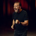 Ricky Gervais in his Netflix stand-up special Armageddon