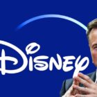 Elon Musk superimposed over Disney+ logo