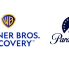 This image is of two company logos: Warner Bros. Discovery and Paramount