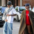 Justin and Hailey Bieber Have a Hockey Date Night