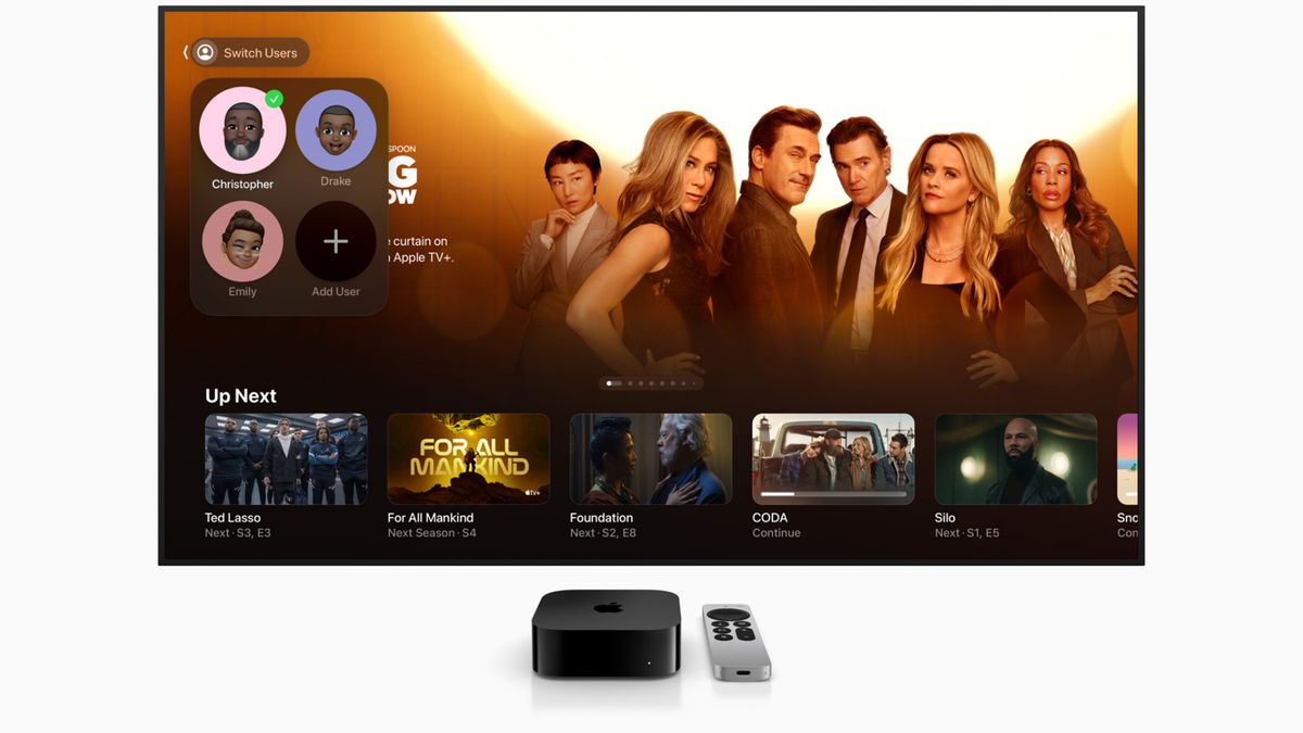 La nouvelle interface d’Apple TV arrive sur les consoles de jeu et les téléviseurs, avec une barre latérale de navigation et un tout nouveau magasin