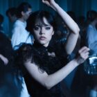Wednesday Addams holds a dance pose as she stares directly into the camera in season 1, the precursor to Wednesday season 2