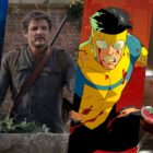 A collage image made up of stills from The Fall of the House of Usher, The Last of Us season 1, Invincible season 2, and Loki season 2