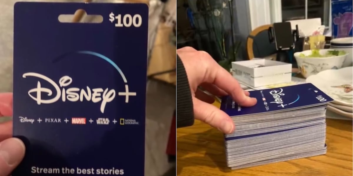 Les grands-parents achètent par erreur 10 000 $ de cartes-cadeaux Disney+ au lieu de Disneyland