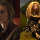 Juno Temple as Dot alongside a puppet version of the character from 