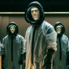 Joel Sanchez, Julio Peña, Pedro Alonso, Tristán Ulloa, and Begona Vargas in Berlin (Photo: Tamara Arranz/Netflix)